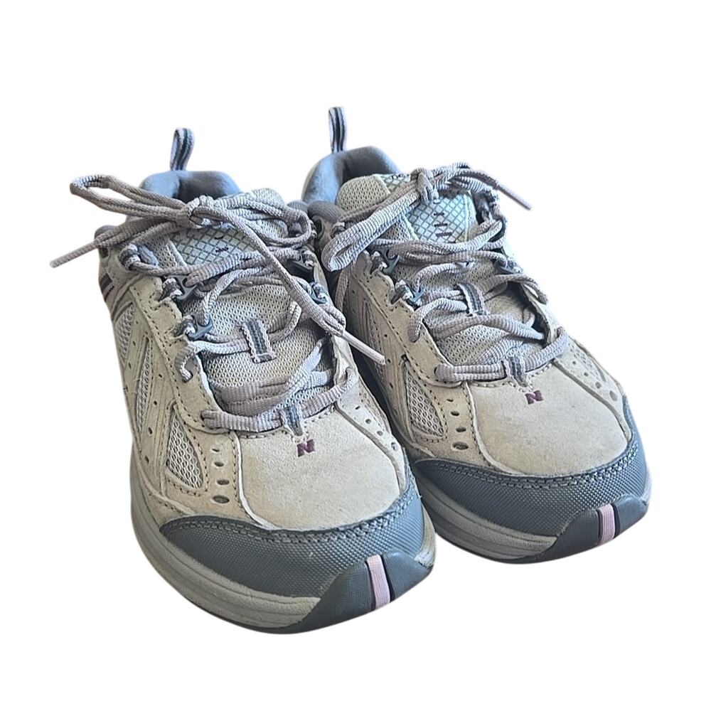 New Balance WW1645TP Beige Low Top Lace Up Walking Running Shoes Womans Size 8